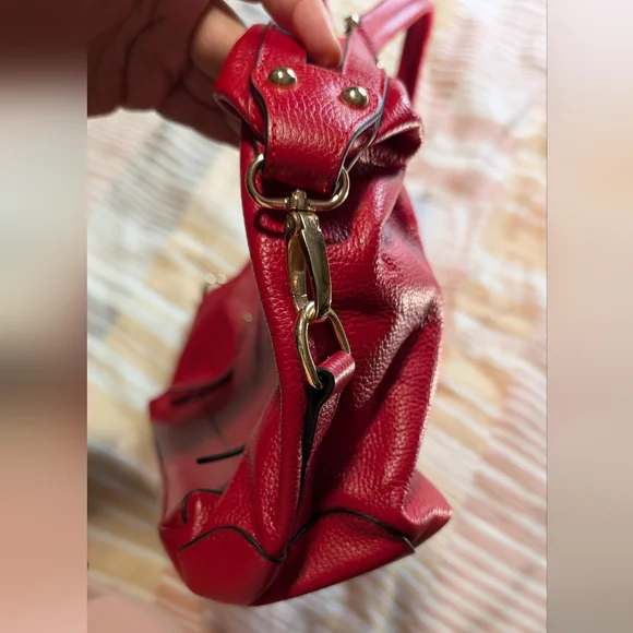 Ora Delphine red leather purse - Picture 5 of 7